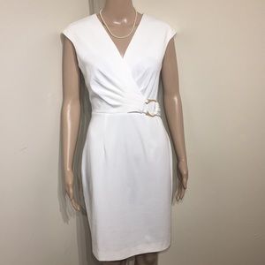 Calvin Klein white pencil dress size 2